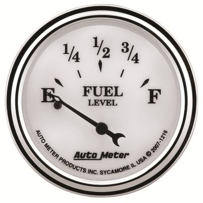 AutoMeter - AutoMeter 1216 Old Tyme White II Fuel Level Gauge