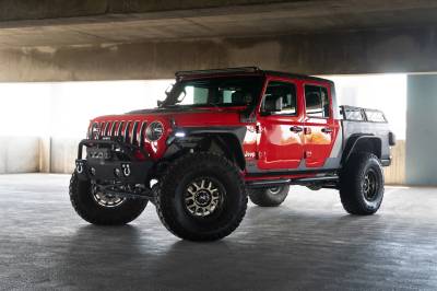 DV8 Offroad - DV8 Offroad FDGL-07 Slim Fender Flares for 20+ Jeep Gladiator JT