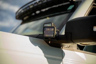 DV8 Offroad - DV8 Offroad LBBR-08 A-Pillar Dual Light Pod Drop Mounts for 21-26 Ford Bronco