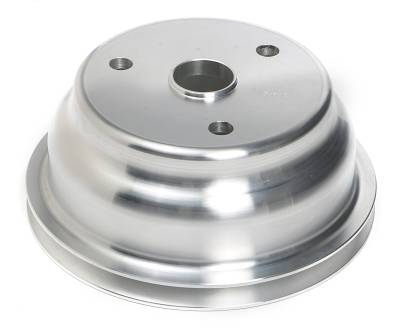 Trans-Dapt Performance - Trans-Dapt 9484 Crankshaft Pulley 1 Groove w/p Mach. Alu. Chevy 283-350 Long