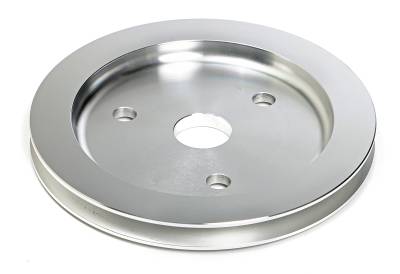 Trans-Dapt Performance - Trans-Dapt 9480 Crankshaft Pulley 1 Groove w/p Mach. Alu. Chevy 283-350 Short