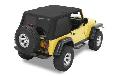 Bestop - Bestop 56820-35 Trektop NX Soft Top Black Diamond for 97-06 Jeep Wrangler TJ