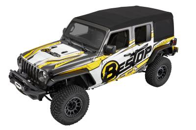 Bestop - Bestop 54725-17 Supertop Ultra Black Twill Soft Top for 18+ Jeep Wrangler JL 4DR