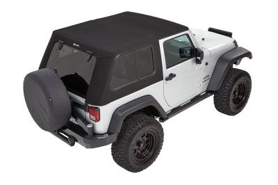 Bestop - Bestop 54862-17 Trektop Pro Black Twill Soft Top for 07-18 Jeep Wrangler JK 2DR