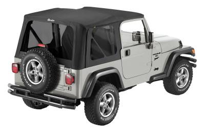 Bestop - Bestop 79139-01 Replace-A-Top w/o Hardware Black Sailcloth for 97-02 Wrangler TJ