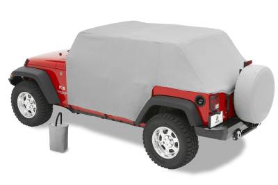 Bestop - Bestop 81040-09 All Weather Trail Cab Cover Charcoal/Gray for 07-18 Wrangler JK