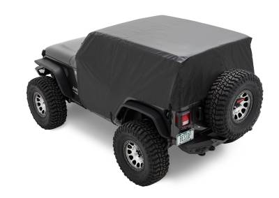 Bestop - Bestop 81044-01 All Weather Trail Cab Cover Black for 07-18 Jeep Wrangler JK 2DR