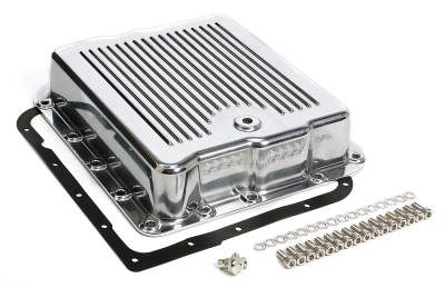Trans-Dapt Performance - Trans-Dapt 9107 Polished Aluminum Transmission Pan Finned GM 700R4/4L60