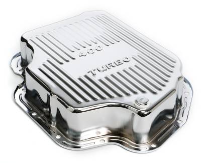 Trans-Dapt Performance - Trans-Dapt 9197 Chrome Trans. Pan Extra Capacity +1.5 Qt 3" Depth Finned TH400