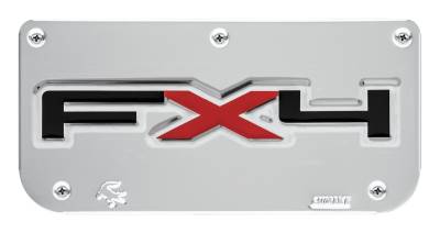Gatorback - Gatorback Replacement 12" Mud Flap Plate Stainless FX4 Logo GB755654