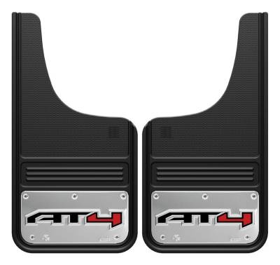 Gatorback - Gatorback 12"x23" Cut-Style Black Mud Flaps AT4 Logo GB1223CUTAT4