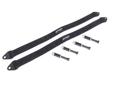 PRP - PRP ODL-217403 Front Suspension Limiter Straps Black for Kawasaki KRX1000