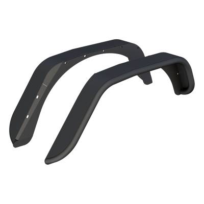 ARIES - Jeep Wrangler JK Black Aluminum Rear Fender Flares