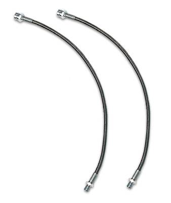 Tuff Country - Tuff Country 95430 Stainless Steel Braided Brake Hose for 97-00 Wrangler TJ