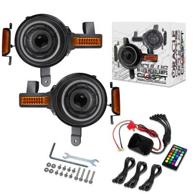Oracle Lighting - Oracle 5886-BC2 Oculus Bi-LED Projector Headlights ColorSHIFT 21+ Ford Bronco