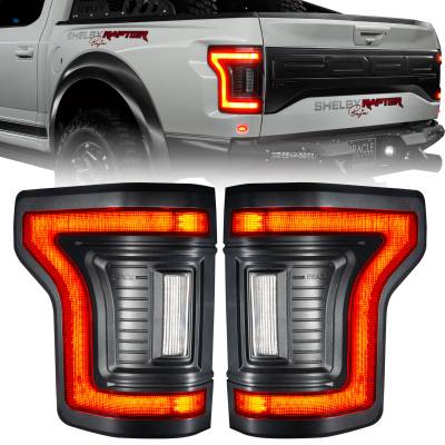 Oracle Lighting - Oracle 5913-504-T Black Series Flush Style LED Taillights for 15-20 Ford F150