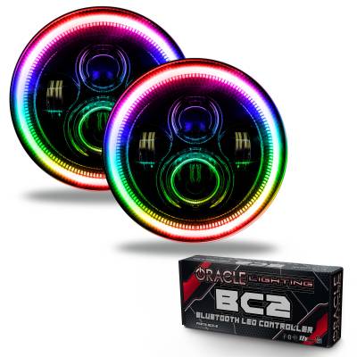 Oracle Lighting - Oracle 5769-335 7" High Powered LED Headlights Black Bezel