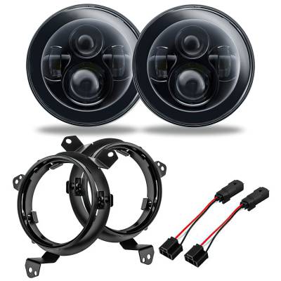 Oracle Lighting - Oracle 5769J-504 7" LED Headlights w/o Halo for 18+ Gladiator/Wrangler JL
