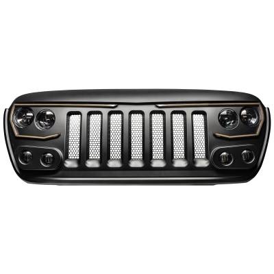 Oracle Lighting - Oracle 5837-PRO VECTOR Series Full LED Grill for 18+ Jeep Gladiator/Wrangler JL