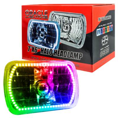 Oracle Lighting - Oracle 6908-333 Pre-Installed Lights 7x6" Sealed Beam ColorSHIFT Halo
