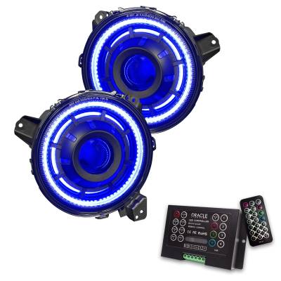 Oracle Lighting - Oracle 5839-333 Oculus ColorSHIFT Bi-LED Projector Headlights for 18+ Jeep JL/JT