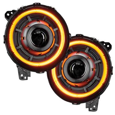 Oracle Lighting - Oracle 5839-023 Oculus Switchback Bi-LED Projector Headlights for 18+ Jeep JL/JT