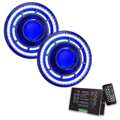 Oracle Lighting - Oracle 5876-333 Oculus 7" ColorSHIFT Bi-LED Projector Headlights