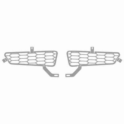 Putco - Putco 86168 Polished Hex Bumper Grille Inserts for 17-20 Raptor