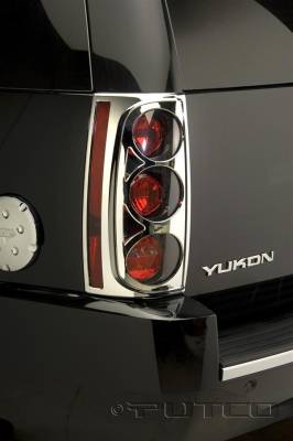 Putco - Putco 400828 Chrome Taillight Covers for 07-14 Yukon/Yukon XL