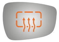 Burco - Burco 5487H Heated Right Door Mirror GLASS ONLY for Hyundai