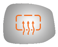 Burco - Burco 5490H Heated Right Door Mirror GLASS ONLY for 12-13 Honda Civic