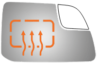 Burco - Burco 5502H Ford/Lincoln Heated Right Lower Door Mirror GLASS ONLY