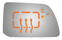 Burco - Burco 5503HBC Right Door Mirror Glass for Ford/Lincoln