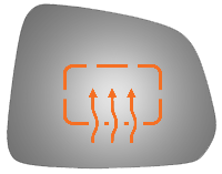 Burco - Burco 5505H 12-15 Chevy Captiva Sport Heated Right Door Mirror GLASS ONLY