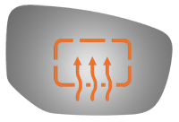 Burco - Burco 5539H Right Door Side View Mirror Heated Glass for 13-16 Dodge Dart