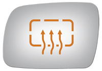 Burco - Burco 2709H Heated Left Door Mirror GLASS ONLY for 93-98 Jeep Grand Cherokee