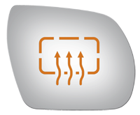 Burco - Burco 5269H Heated Right Door Mirror GLASS ONLY for 07-12 Hyundai Veracruz