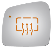 Burco - Burco 4344HB Left Door Mirror GLASS ONLY for Jeep/Dodge