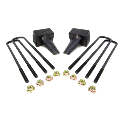 ReadyLift - ReadyLift 26-3204 4" Rear Block w/U-Bolt Kit 11-24 Silverado/Sierra 2500HD/3500