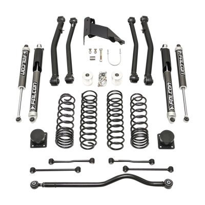 ReadyLift - ReadyLift 69-6042 Terrain Flex 4-Arm Kit W/Falcon Shocks 20-25 Jeep JT Gladiator