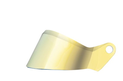 Stilo - Stilo YA0921 Helmet Shield SHORT ST6 MIRROR YELLOW VISOR DARK