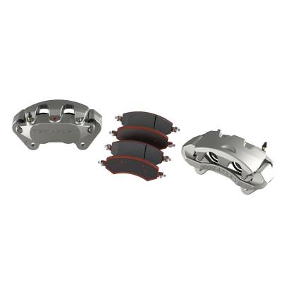 TeraFlex - TeraFlex 4303500 Front Big Brake Calipers & Pads for 07-18 Jeep Wrangler JK