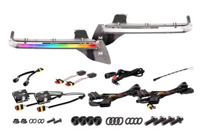 Morimoto - Morimoto LF480 Std Fender Flare Chop Kit XRGB DRL for Jeep Wrangler JL/Gladiator