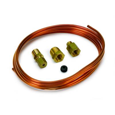 AutoMeter - AutoMeter 3224 Copper Tubing 1/8" 6' w/Compression Fittings 1/8" NPTF Brass