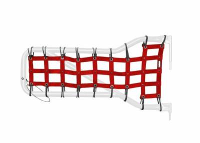 Steinjager - Steinjager Cargo Net Tube Door Covers Front Red for Wrangler JK J0043659