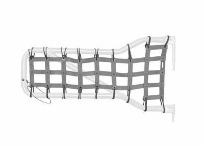 Steinjager - Steinjager Cargo Net Tube Door Covers Front-Gray for Wrangler JK J0043658