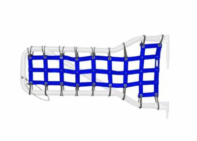Steinjager - Steinjager Cargo Net Tube Door Covers Front-Blue for Wrangler JK J0043660