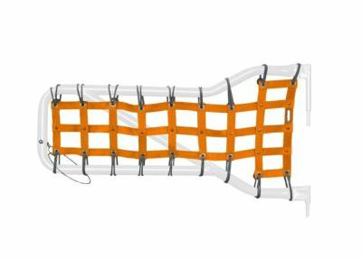 Steinjager - Steinjager Cargo Net Tube Door Covers Front-Orange for Wrangler JK J0043657