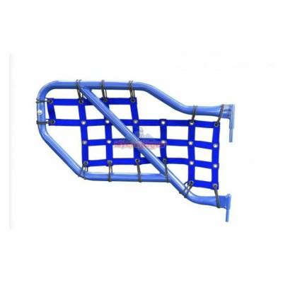 Steinjager - Steinjager Cargo Net Tube Door Covers Rear-Blue for Wrangler JL J0048424