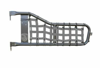 Steinjager - Steinjager Cargo Net Tube Door Covers Front-Gray for Jeep Scrambler J0045671
